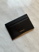 Furla card holder skóra saffiano czarny 