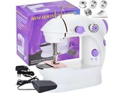 Mini Maszyna Do Szycia Przenośna Podświetlane Akcesoria 2 Tryby Nici Igły 
