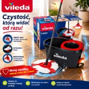 Mop obrotowy Vileda Turbo Easy Spin & Dry microfibre power komplet zestaw