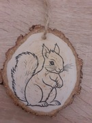 Zawieszka, dekoracja dla dzieci. Wiewiórka. Bombkachoinkowa. 