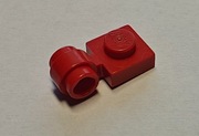 Lego 4081b płytka z uchwytem 1x1 czerwony - 2 sztuki !