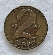 Moneta WĘGRY 2 FORINTY 1981