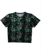 Unikatowa Koszulka z krótkim rękawem Adidas Safety Kamuflaż lata 90s