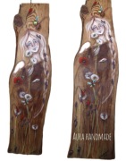 Anioł Stróż 120cm na 130 letniej desce z domkiem 