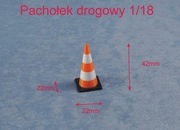 Pachołek drogowy RC słupek w skali 1:18 komplet 10 szt.
