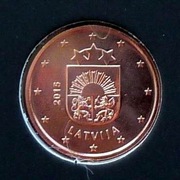 ŁOTWA 2015 1 CENT UNC !!!!!!!!!!