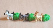 Figurki zwierzątka safari 3 sztuki wys. 4cm