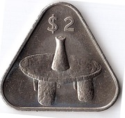 WYSPY COOKA 2 dolary 2003, KM# 417, UNC