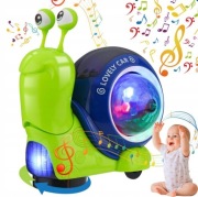 PEŁZAJĄCY Ślimak INTERAKTYWNA ZABAWKA CHODZĄCY GRAJĄCY DLA DZIECI i LED