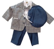 Komplet elegancki do Chrztu Świętego dla chłopca rozmiar 68