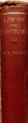 Introduction to the Study of the Law of the Constitution A.V. Dicey