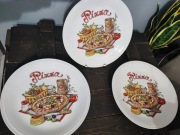 Porcelanowe talerze do pizzy Vintage