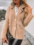 Krótki płaszcz alpaka Comely beżowy