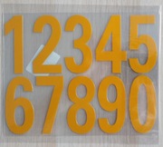 odblaskowe naklejki z cyframi 0-9 numer domu