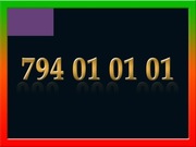794 01 01 01 ZŁOTY NUMER STARTER PLAY ŁATWY NA KARTĘ PREPAID GSM