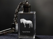 Fjord Horse brelok sześcienny ŚWIECĄCY Koń
