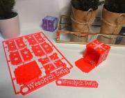 Pudełko na prezent, święta, puzzle, wydruk 3D, Kit Card, rozm. M