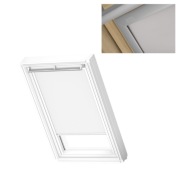 Roleta zaciemniająca 78x98 M04 1100S VELUX DKL Biała prowadnice