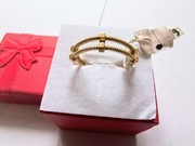 NOWY modny 2,71g 585 Rozmiar 19 Złoty pierścionek śruby na prezent