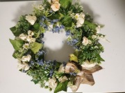 Wianek dekoracyjny na drzwi handmade rękodzieło - ozdoba do domu. Unikat.