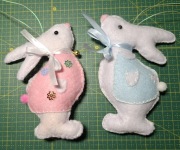 Króliczek , zajączek , kłapouch, zawieszka Wielkanoc