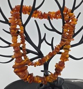 Naszyjnik bursztyn bałtyjski naturalny 71g 76cm