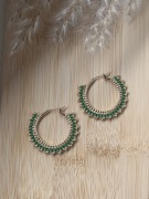 Kolczyki z japońskich koralików.