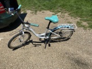 Rower damski biało niebieski