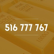 516_777_767 Szczęśliwy Złoty Numer Łatwy Prosty VIP Firma Infolinia