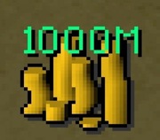 Old school runescape 1b - 1000m gold --Najtaniej--