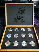 Congo : Prehistoric Life I - cały komplet kolor 12 monet 2020 -2023  unikat