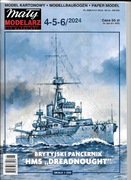 Mały Modelarz 4-5-6 2024 HMS DREADNOUGHT model 1:200