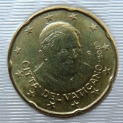 WATYKAN  2009 20 CENTÓW UNC !!!!!!!!!!