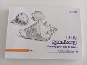 BLOK RYSUNKOWY BIAŁY A4 20 KARTEK 90 G STRIGO