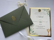 Zaproszenia komunijne na Pierwszą Komunię Świętą- Sequoia