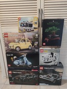Puste pudełka po klockach Lego 7 sztuk