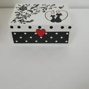 Pudełko szkatułka decupage