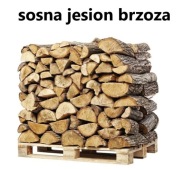 Drewno opałowe kominkowe Sosna Jesion Brzoza 1m3
