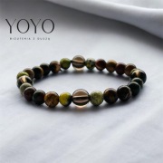 Bransoletka Ziemia - jaspis, kwarc dymny