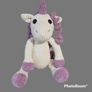 Jednorożec na szydelku,przytulanka