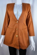 Elegancka marynarka włoski styl brązowa nowa Rozmiar M