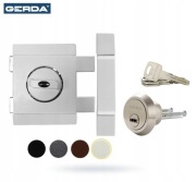 Zamek nawierzchniowy gerda zx1000 biały antywłamaniowy