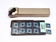 Nóż tokarski składany MCLNR 20x20 + płytki skrawające CNMG120404-MA