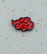 Metalowa przypinka emaliowana PIN Naruto akatsuki