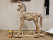 54cm koń drewniany dekoracja schabby chic