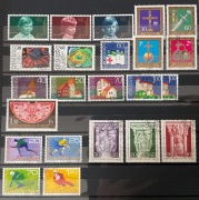 Znaczki Liechtenstein cały rocznik 1975 Mi 620-641 kasowane, CTO