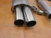 Tłumik końcowy wydech Proex Inox 2x76 63mm przelotowy BMW E46 