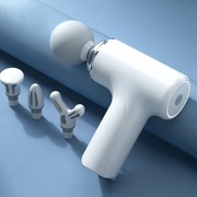 Pistolet do masażu – masażer wibracyjny z LED | Typ-C | 4 końcówki