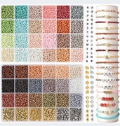 ZESTAW DO ROBIENIA BRANSOLETEK BIŻUTERII NASZYJNIKÓW KORALIKÓW XXL 18000 EL