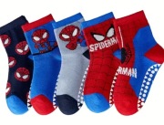 Skarpetki dziecięce Spiderman antypoślizgowe 10–15 cm niebieski czerwony
